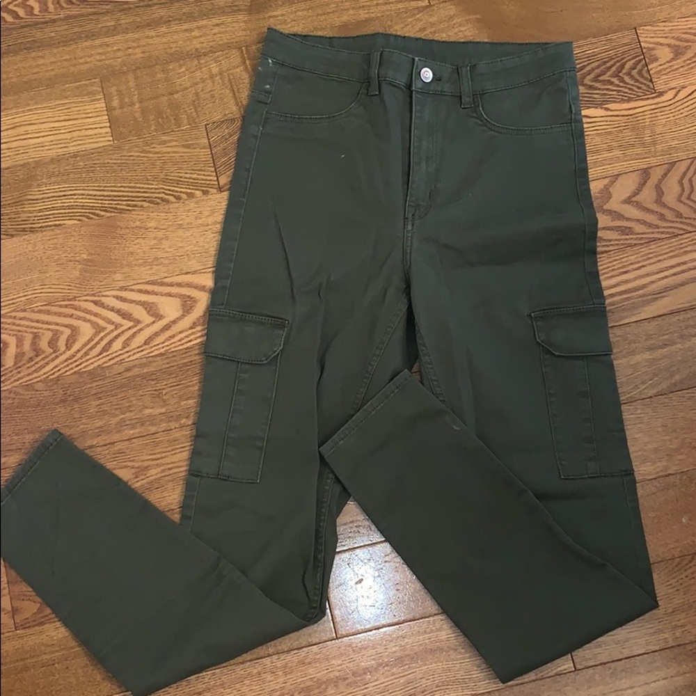 H&M - Green Pocket Jeans